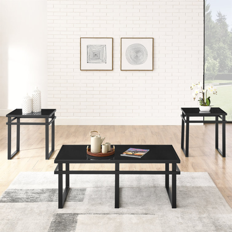 Ebern Designs Everby 3 Piece Living Room Table Set Wayfair
